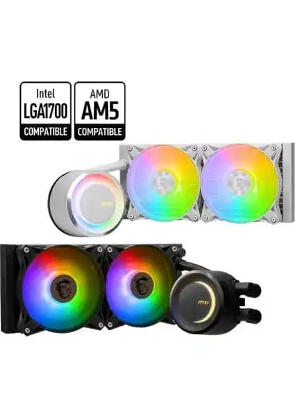 MSI MAG CORELIQUID E240: Yüksek Performanslı 240mm Radyatörlü Sıvı İşlemci Soğutucu