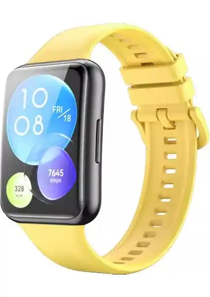 Nezih Case Huawei Watch Fit 2 Sarı Silikon Kordon İncelemesi ve Kullanım Özellikleri