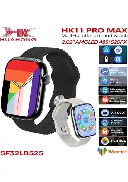 Nom Tekno HK11 Pro Max Akıllı Saat: Çok Fonksiyonlu Sağlık ve Eğlence Takip Cihazı