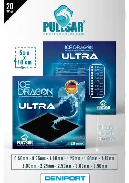 Pullsar Ice Dragon Ultra Termal Pad Yüksek Performanslı Bilgisayar Soğutma Çözümü
