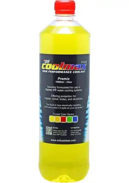 SRF Coolmax Bilgisayar Soğutma Sıvısı 1L Kristal Sarı Performans ve Güvenlik Özellikleri