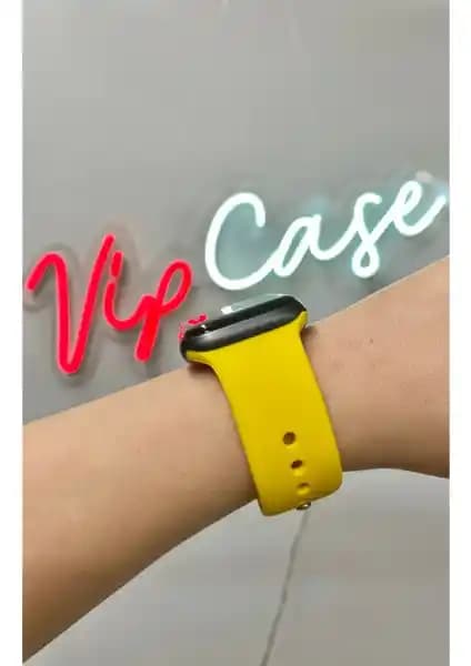 Vip Case Silikon Kordonlar 42mm, 44mm ve 45mm Apple Watch İçin Dayanıklı ve Şık Tasarım