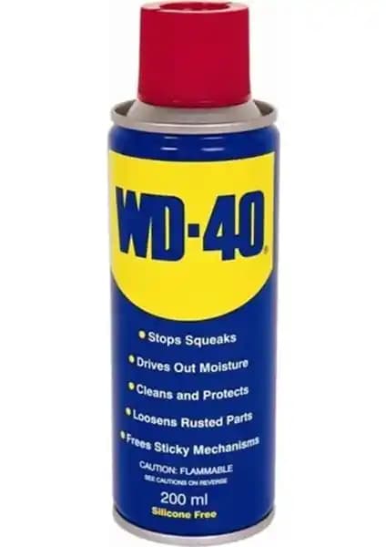 WD-40 Pas Sökücü Yenileyici Sprey 200ML Endüstriyel ve Ev Kullanımı İçin Güçlü Çözüm