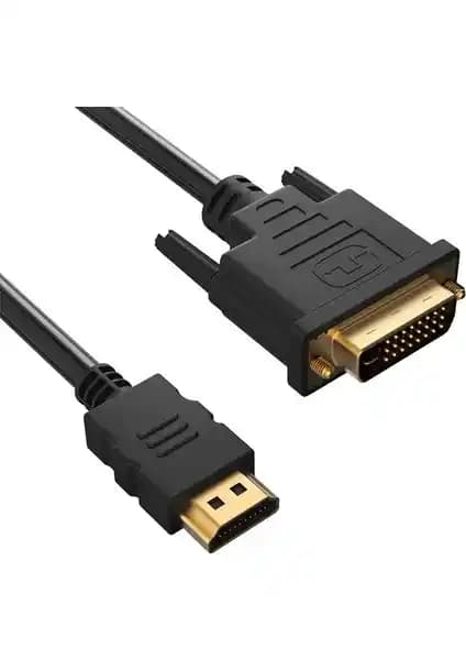 Wozlo Çift Filtreli 24+1 DVI to HDMI Kablosu 3 Metre Uzunluk ve Yüksek Performans