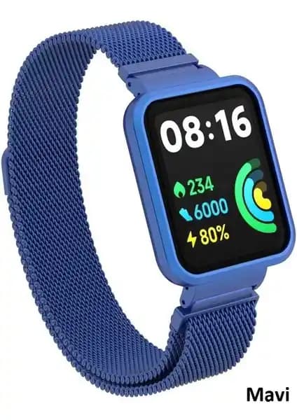 Xiaomi Redmi Watch 2 Lite için MobaxAksesuar Metal Kordon: Estetik ve Dayanıklı Saat Aksesuarı