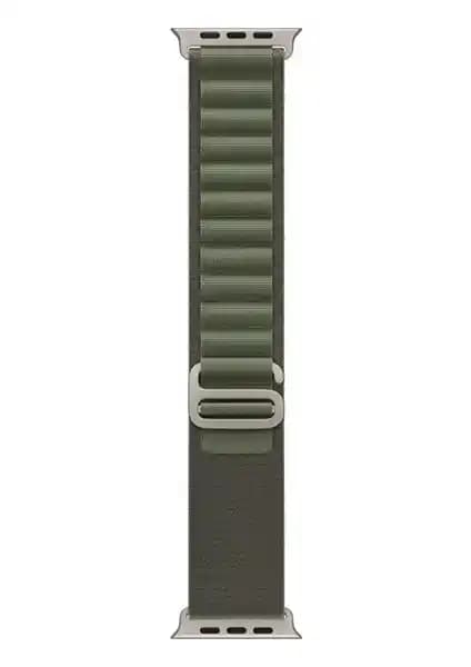 Yeşil Renkli Çok Fonksiyonlu Apple Watch Kordonu 42mm’den 49mm’e Uyum Sağlar