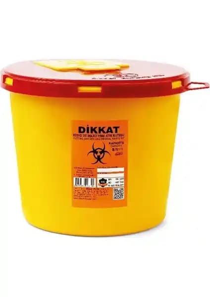 Çelikpençe 5'li Kesici ve Delici Tıbbi Enfekte Atık Kutusu Güvenli ve Pratik Çözüm