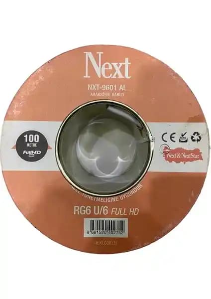 NXT-9601 RG6 U/6 Anten Kablosu 100 Metre Yüksek Performans ve Güvenilirlik