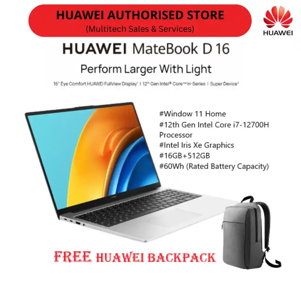 Huawei D16 i7: Güçlü İşlemci ve Modern Tasarım ile Yüksek Performans Sunan Akıllı Telefon