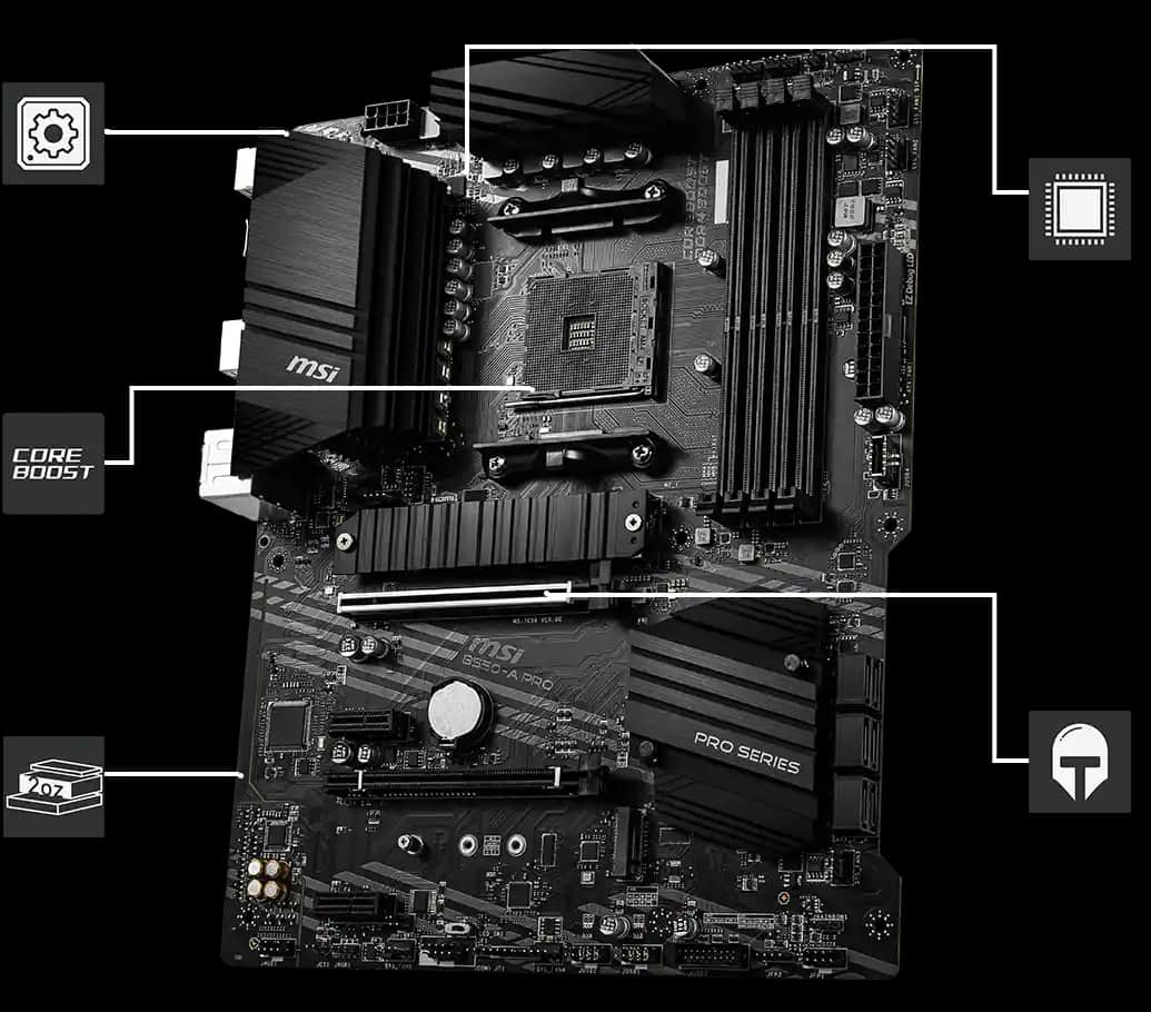 MSI B550-A PRO Anakart: Yüksek Performans ve Güvenilirlik Sunan Profesyonel Seçenek