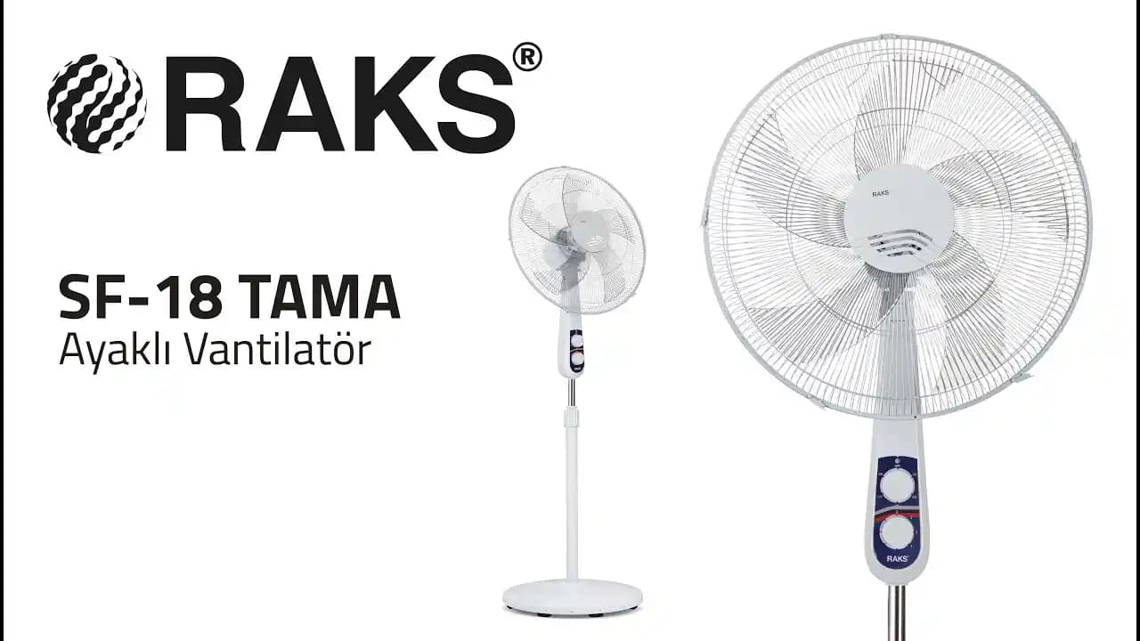 Raks SF 18 Tama Ayaklı Vantilatör: Yüksek Performanslı ve Enerji Verimli Serinlik Çözümü