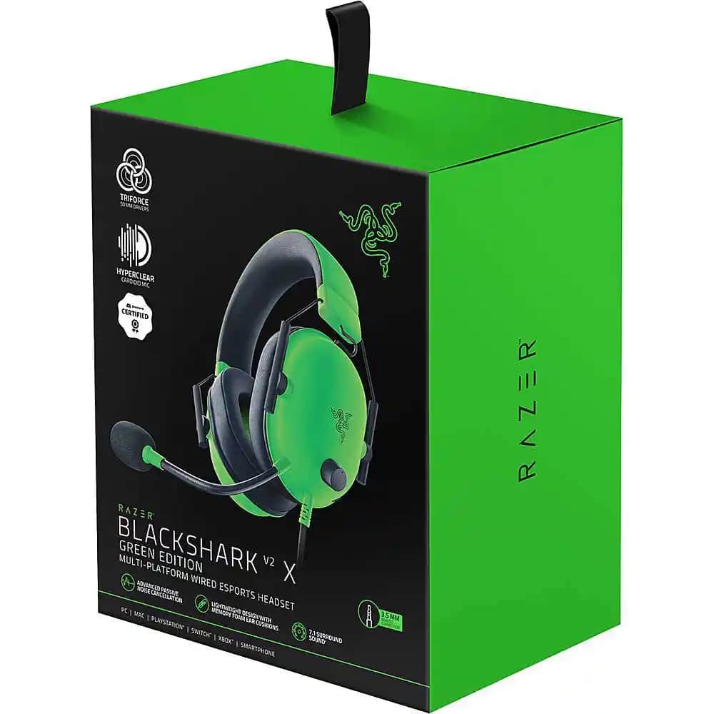 Razer BlackShark V2 X Green Gaming Kulaklık: Yüksek Performans ve Konfor Sağlayan Seçenek