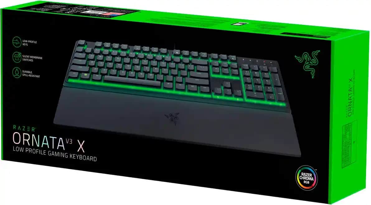 Razer Ornata V3 X: Yüksek Performanslı Ergonomik Oyun ve Çalışma Klavye Seti