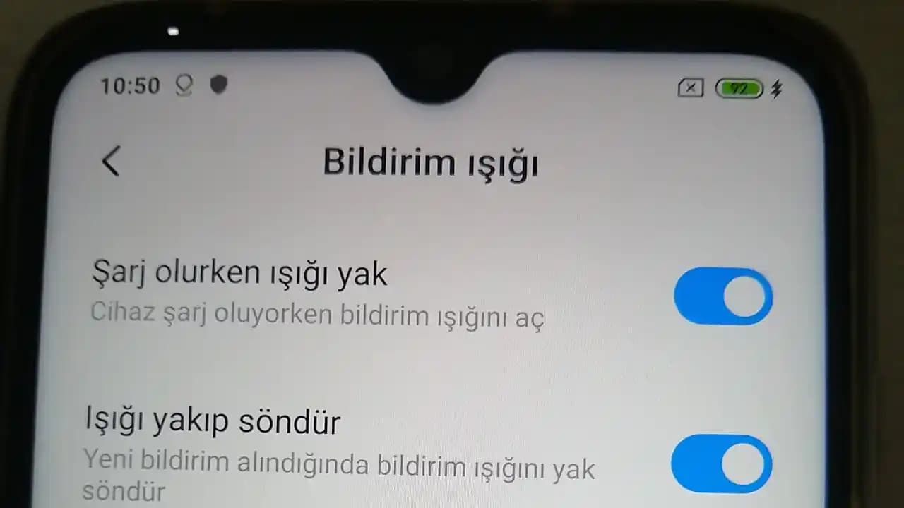 Redmi 9 cihazında bildirim ışığını nasıl açıp kapatabilirsiniz