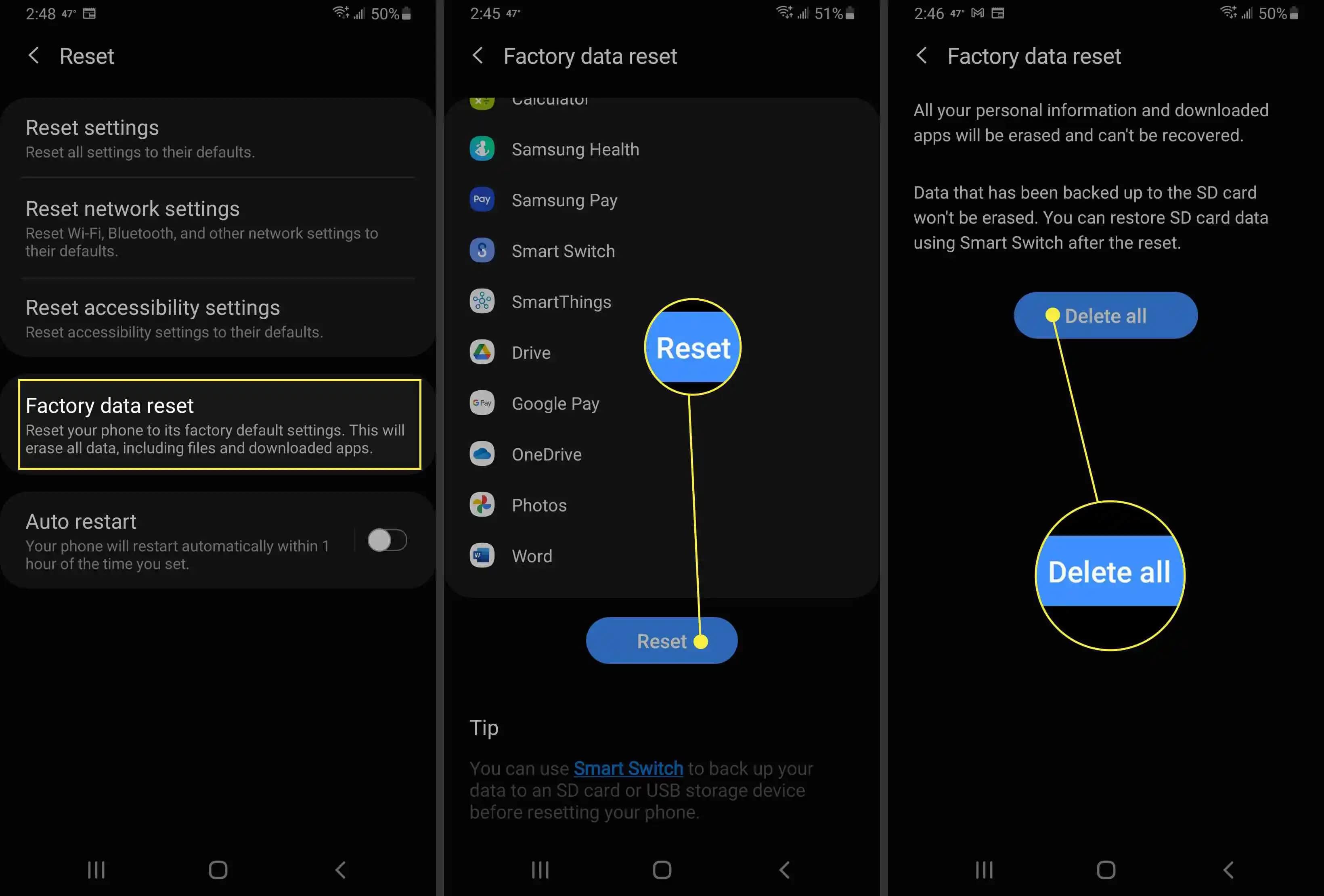 Samsung Cihazlarda Sıfırlama İşlemleri ve Güvenli Kullanım İpuçları