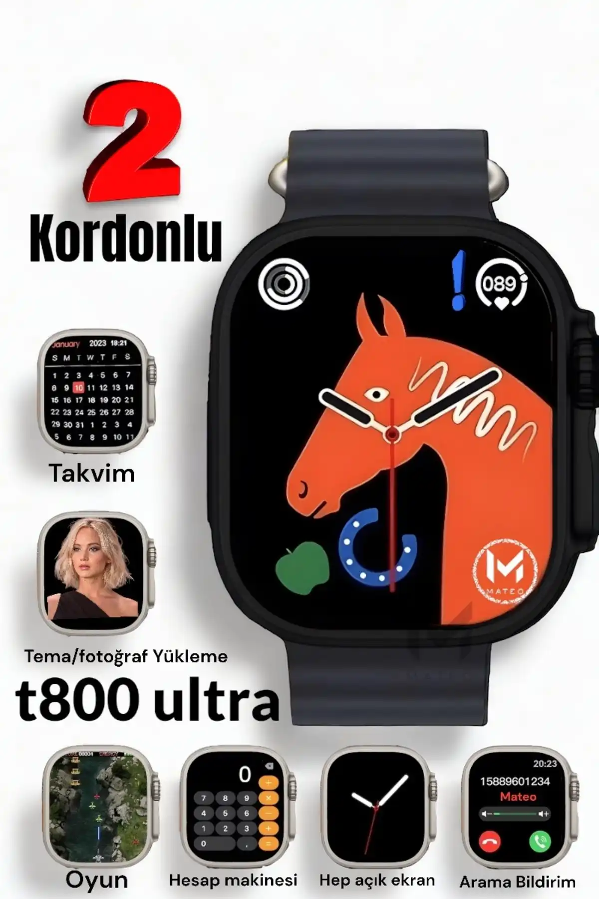 MATEO Akıllı Saat Watch 8 Ultrapro ve Qcy Watch GS: Özellikler ve Karşılaştırma