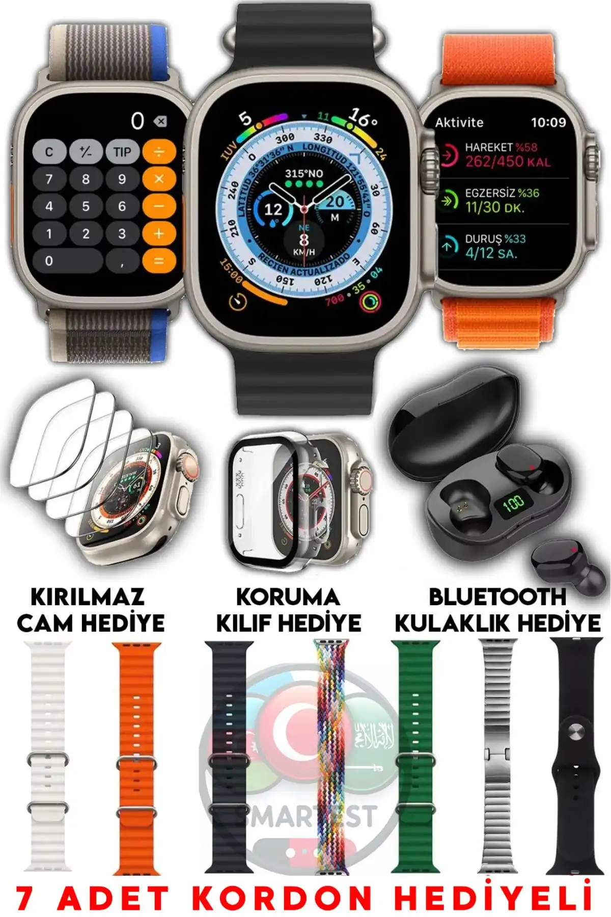 SmarTest 49mm Ultra ve Watch Ultra Akıllı Saatlerin Kapsamlı Karşılaştırması