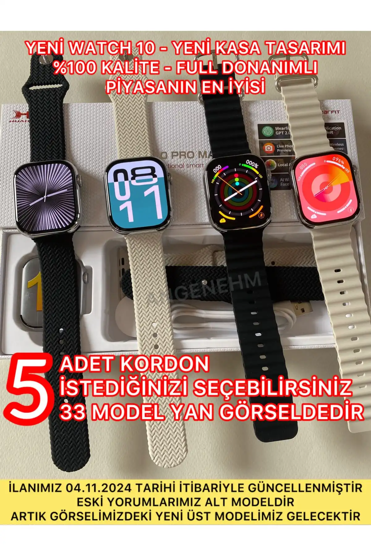 Akıllı Saat Karşılaştırması: Angenehm Yeni Watch 10 Hk10 Pro Max ve MUTU HK10 PRO MAX ile Özellikler