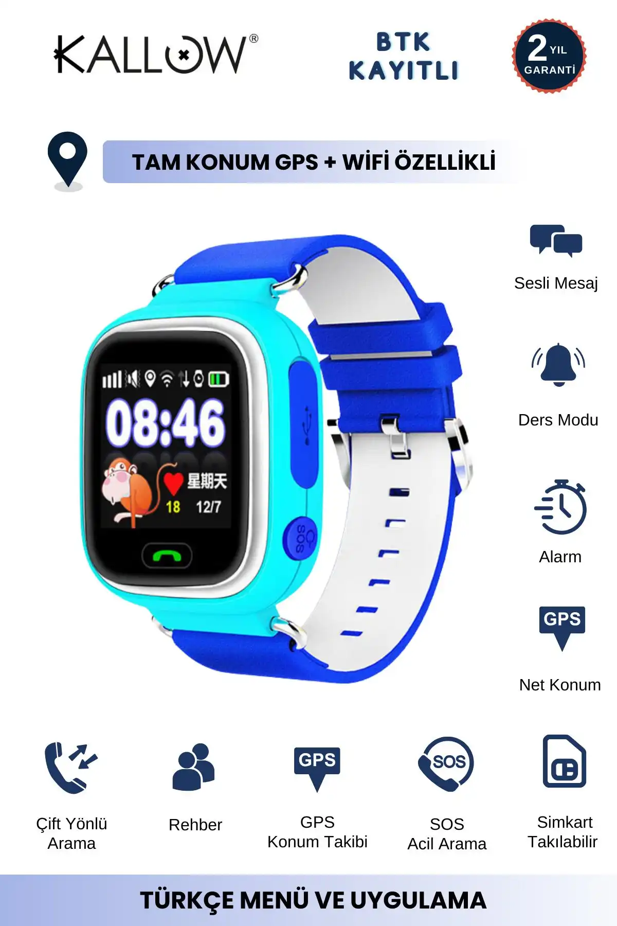 Kallow K90 ve Onkatech Akıllı Çocuk Takip Saatlerinin Karşılaştırması