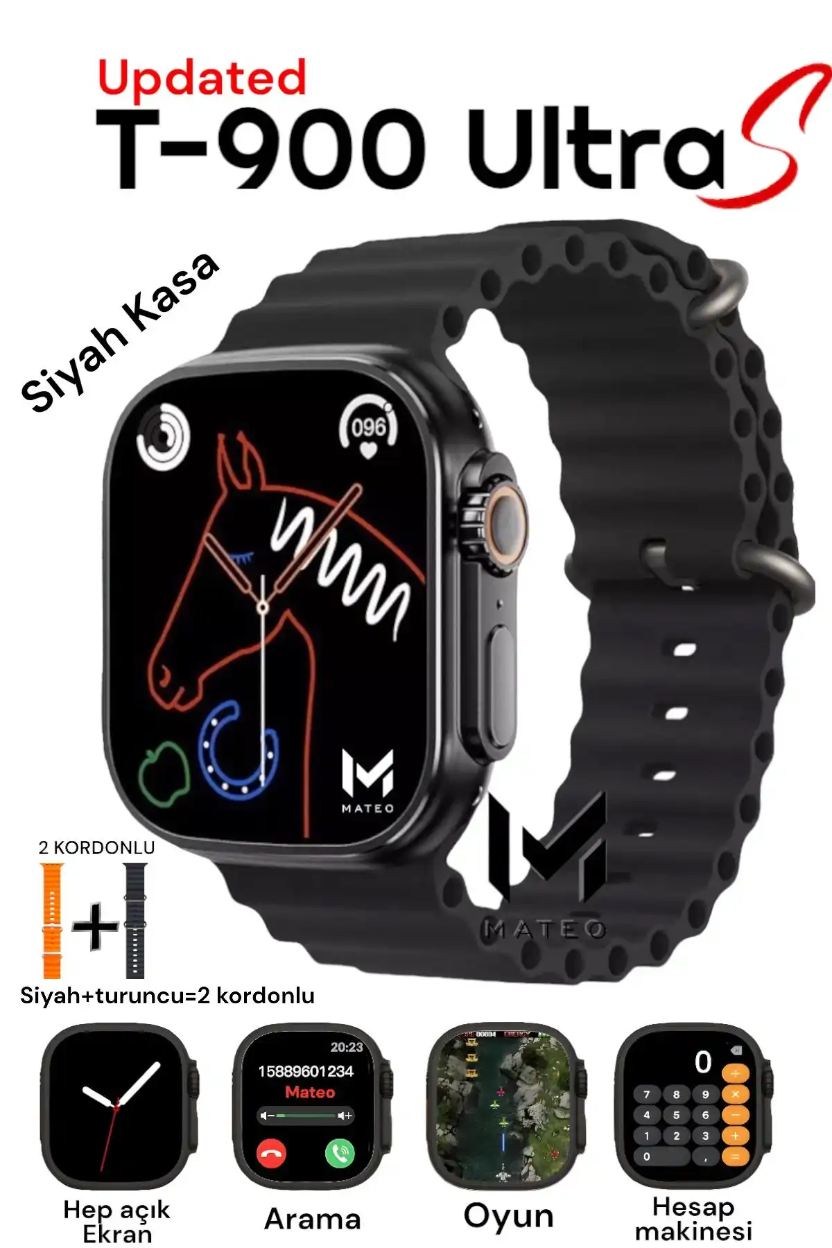 MATEO T900 ULTRA ve TECHNOMEN Y60 Ultra Plus Akıllı Saatlerinin Karşılaştırması