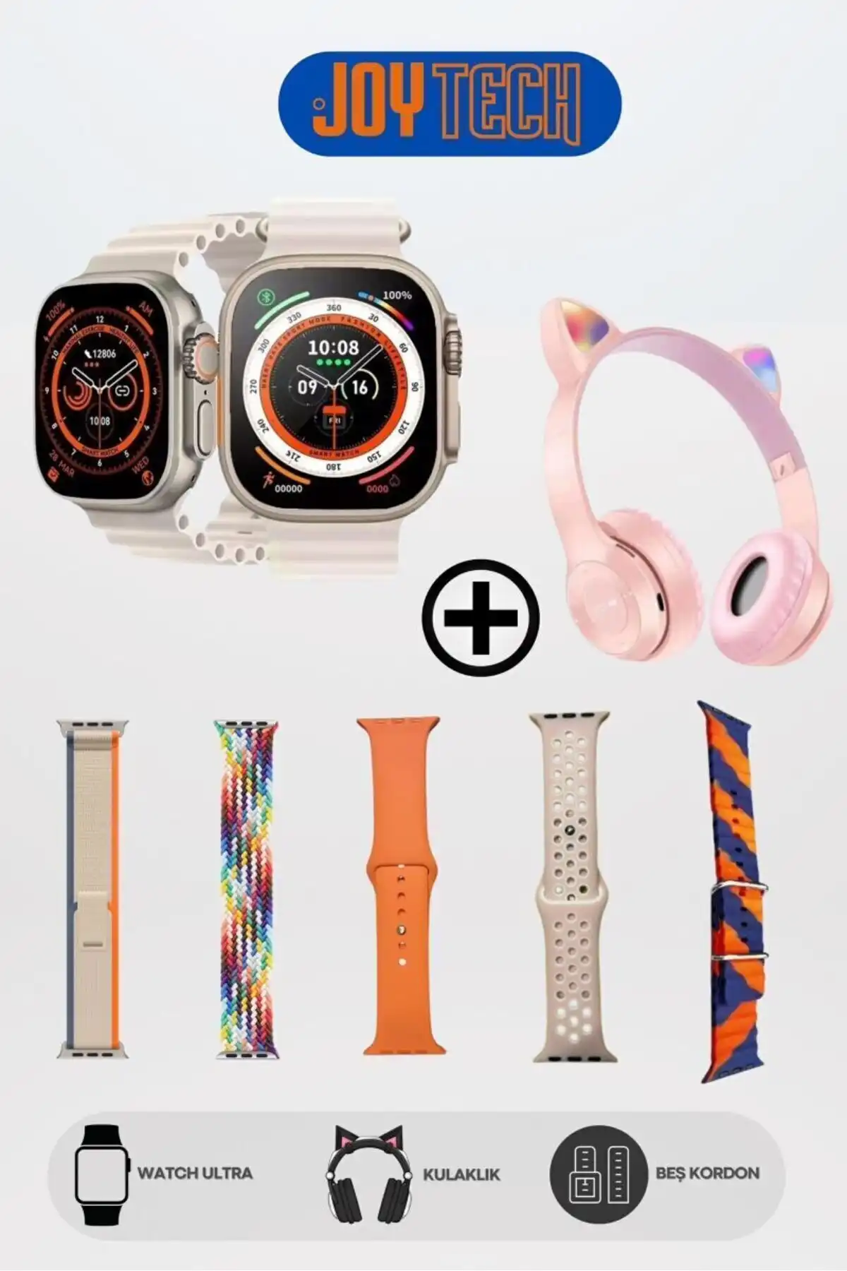 JOYTECH Tk-702 ve TECHNOMEN Y60 Ultra Plus Akıllı Saatlerin Karşılaştırması