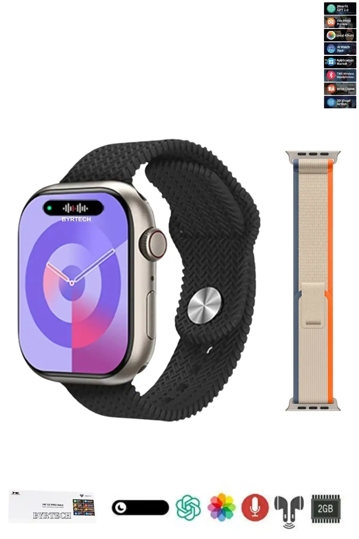 BYRTECH Hk10 Pro Max ve Hk10 Ultra 3 Akıllı Saatlerin Karşılaştırması