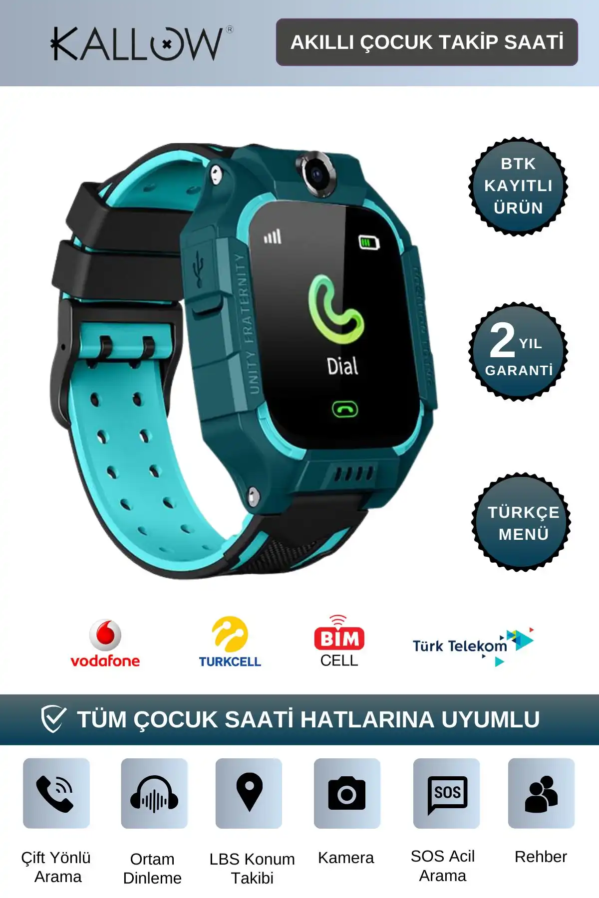 Kallow Z10 ve SMARTBLUE: Akıllı Çocuk Takip Saatleri Karşılaştırması ve Özellikleri
